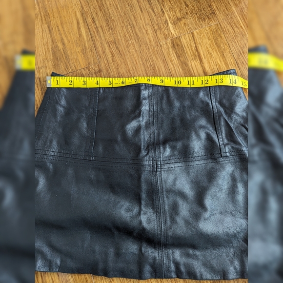 ASOS Genuine Leather Mini Skirt - Picture 4 of 6